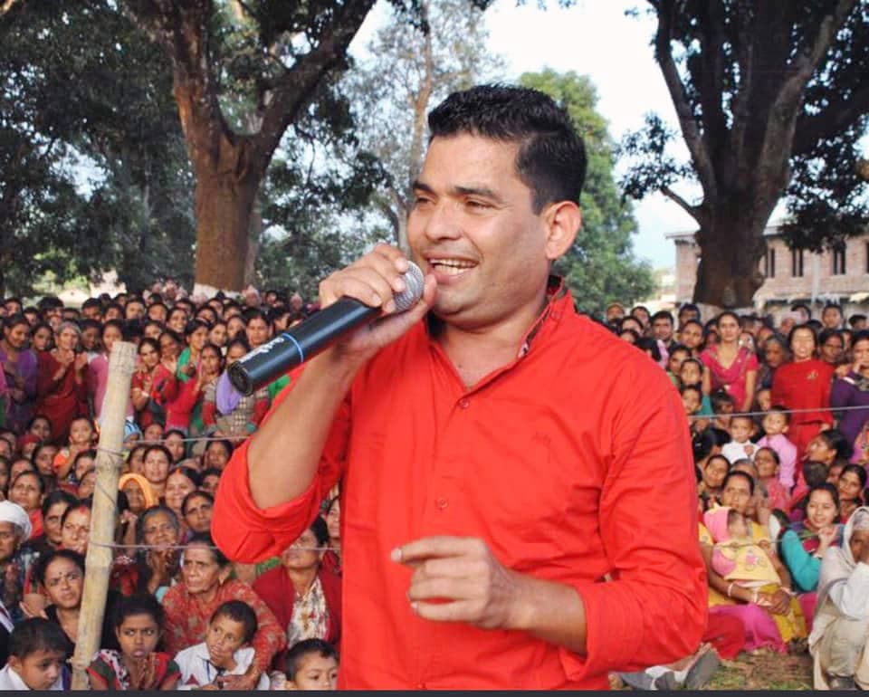 Multi talented singer Nabin Paudel in folk and duet song 